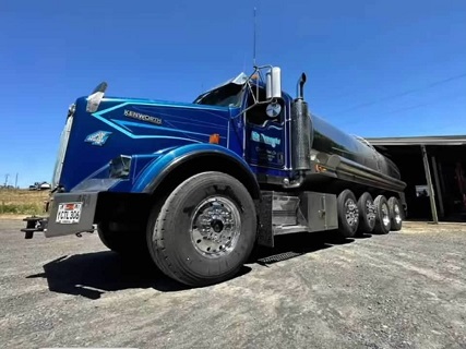 No Drought's largest water tanker delivering bulk potable water